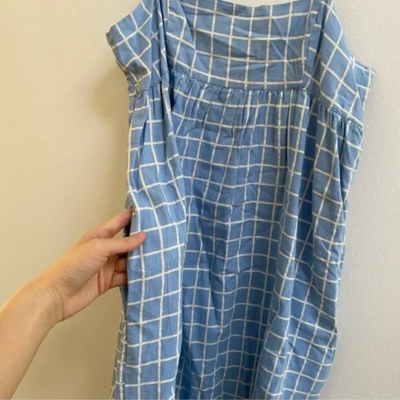 Urban Outfitters Rochelle Windowpane Babydoll Mini Dress S - Picture 6 of 12